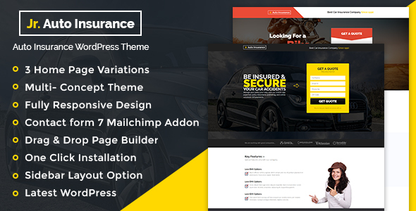 Auto Insurance WordPress Theme Logo